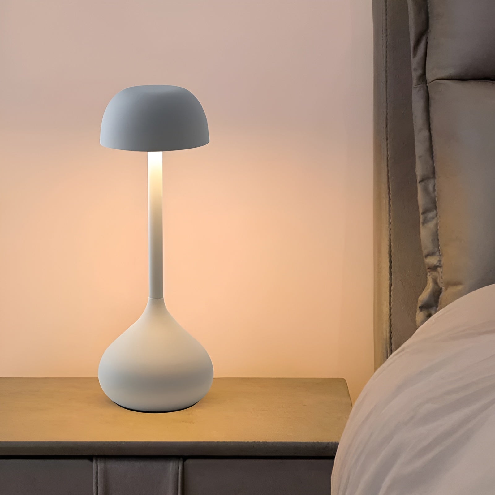 LumiTouch Wireless LED Table Lamp – Elegant, Dimmable, and Modern