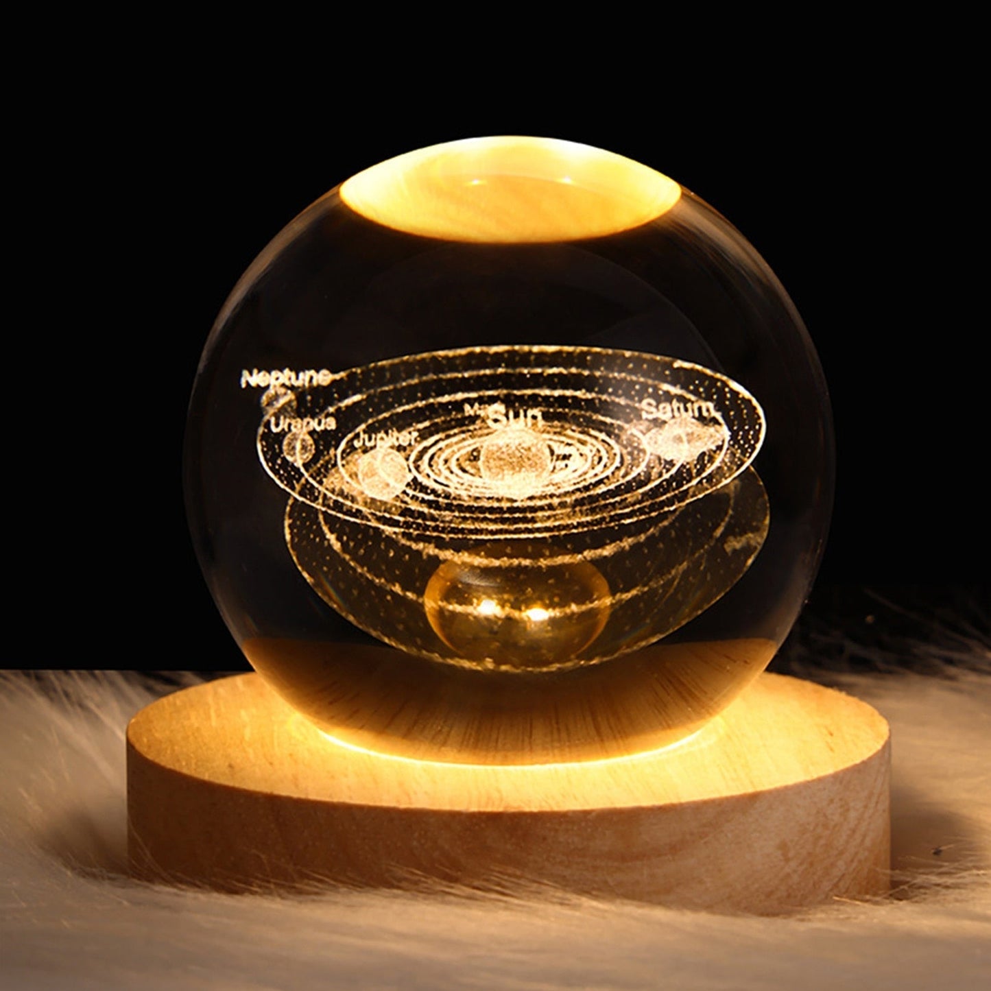 Crystal Light Ball – Enchanting Glass Ambient Light for Home