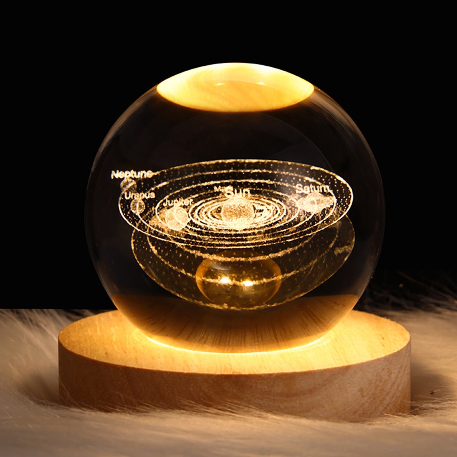 Crystal Light Ball - Enchanting Glass Sphere Light for Your Home
