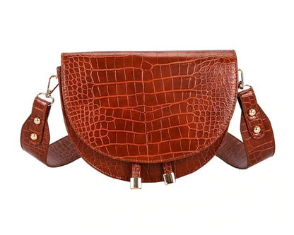 Chelsey Crossbody Bag - Tough Bag with Crocodile Print