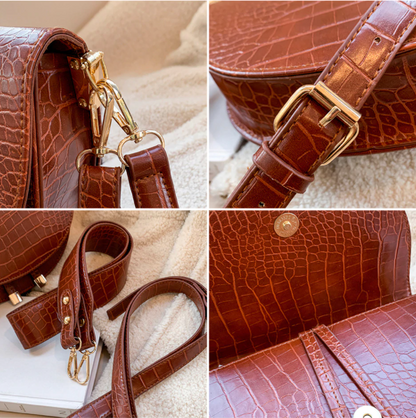 Chelsey Crossbody Bag - Tough Bag with Crocodile Print