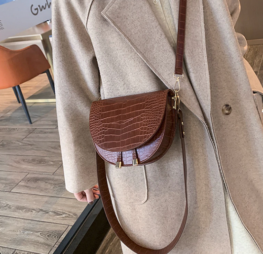 Chelsey Crossbody Bag - Tough Bag with Crocodile Print