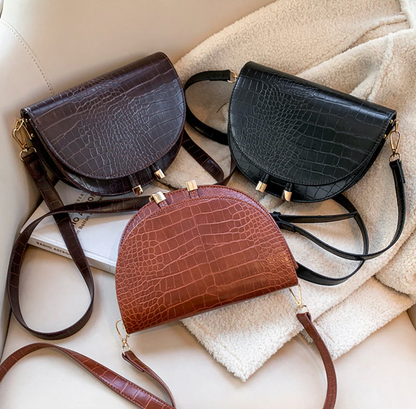 Chelsey Crossbody Bag - Tough Bag with Crocodile Print