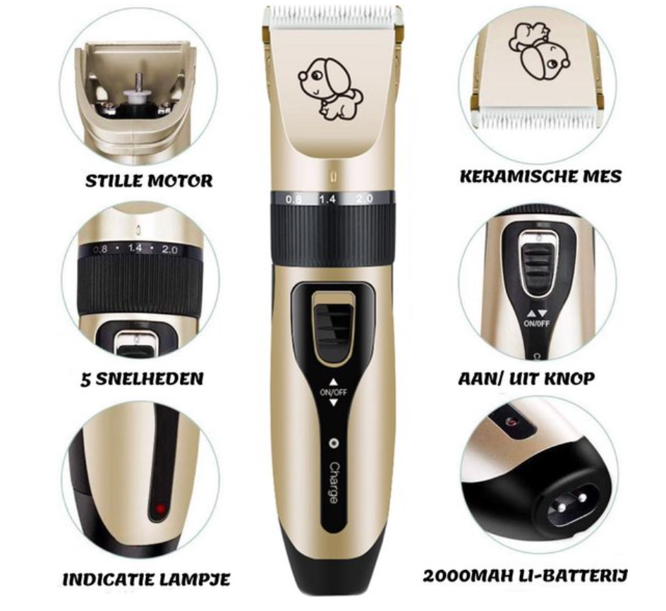 Pet Groomer - Professional Dog Trimmer + Brush