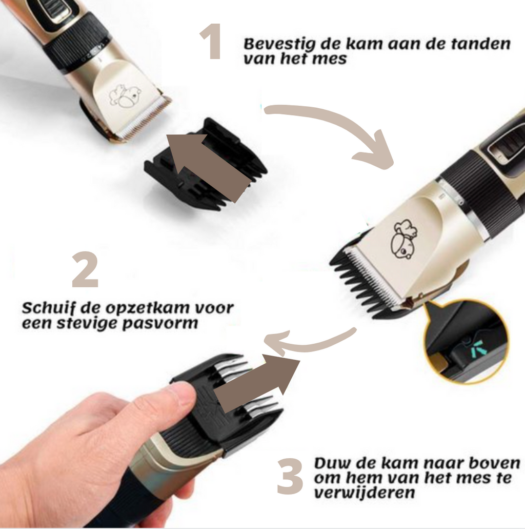 Pet Groomer - Professional Dog Trimmer + Brush