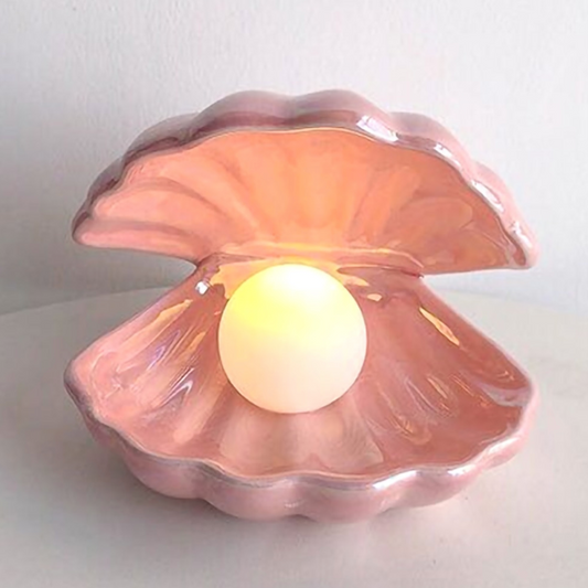 ShellGlow Lamp - Elegant Shells Lighting with Pearl