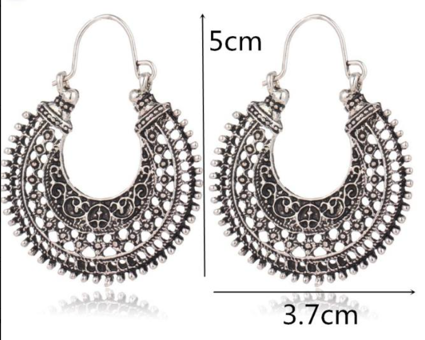 Elegant Tibetan Filigree Earrings Made of High-Quality Sterling Silver!
