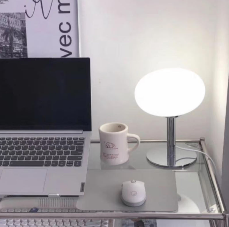 Enchanting Light – Elegant Beige LED Lamp for Atmospheric Lighting