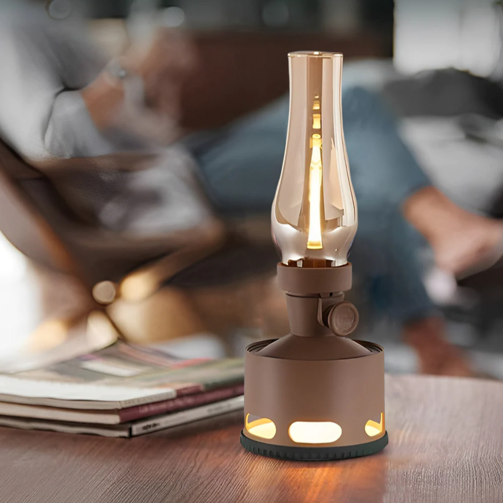 NostalgiaLamp - Vintage LED Lantern for Atmospheric Evenings