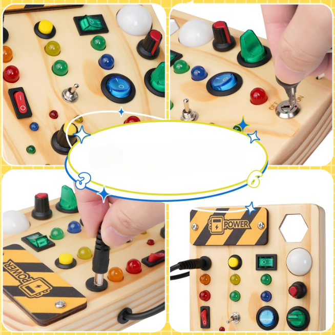 LightPlay – Creative Montessori Play Board with LED Lights