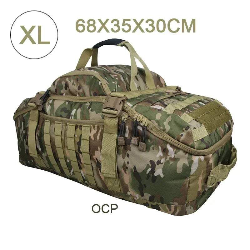 TrailTrek - Rugged Tactical Duffle Bag and Backpack