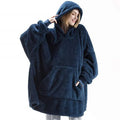 FleeceHaven Hoodie Blanket - Luxury Flannel Blanket Sweatshirt for Winter Comfort