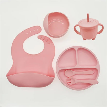 TinyBites – Stylish Silicone Baby Feeding Set