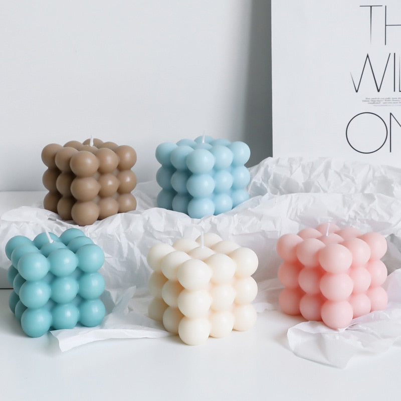 BubbleGlow Candle - Trendy Candle for Your Interior