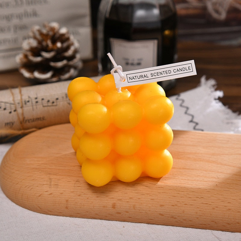 BubbleGlow Candle - Trendy Candle for Your Interior