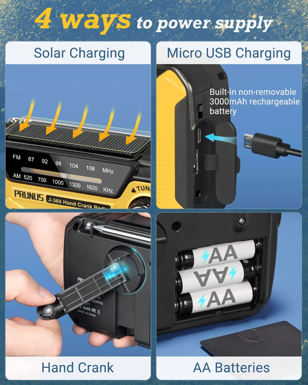 SafeSignal - Portable Emergency Radio with Charging Function