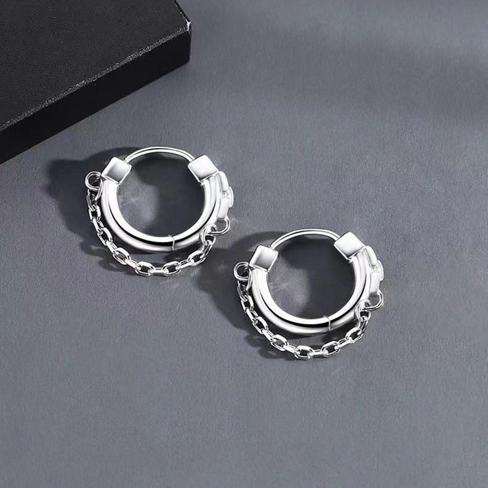 ChainHoops Earrings – Trendy Elegant Hoop Earrings