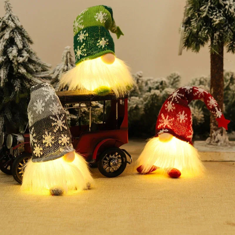 Enchanting Light-Up Christmas Gnome with Luxury Glow