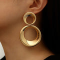 Gold Circle Earrings | Unique Statement Jewelry for a Bold Look