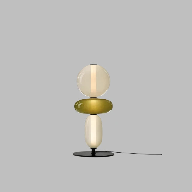 ChromaLuxe - Designer Floor Lamp with Color Accents for a Sparkling Ambiance