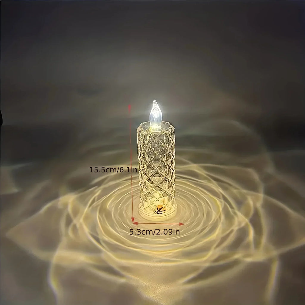 EnchantingGlow Candle Table Lamp - Flameless LED Mood Lights