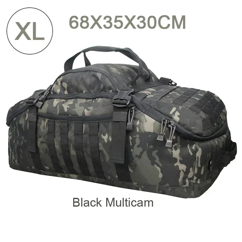 TrailTrek - Rugged Tactical Duffle Bag and Backpack