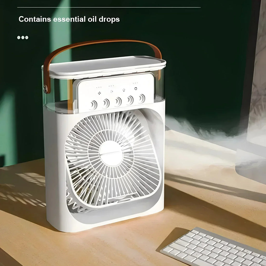 BreezeMaster 3-in-1 Air Conditioner Fan with LED Colors