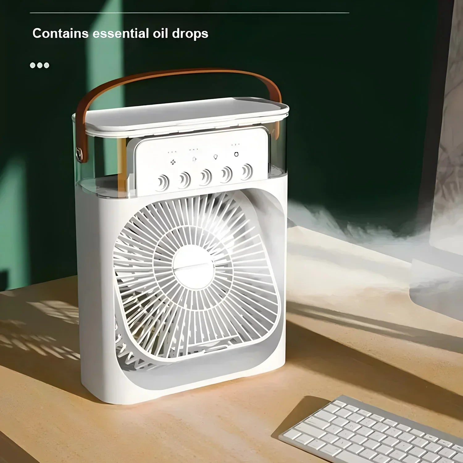 BreezeMaster 3-in-1 Air Conditioner Fan with LED Colors