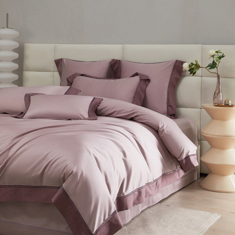 Mystique Mauve – Luxury Egyptian Cotton Duvet Cover Set