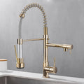 DualFlow Kitchen Tap - Luxury Double Brass Kitchen Faucet