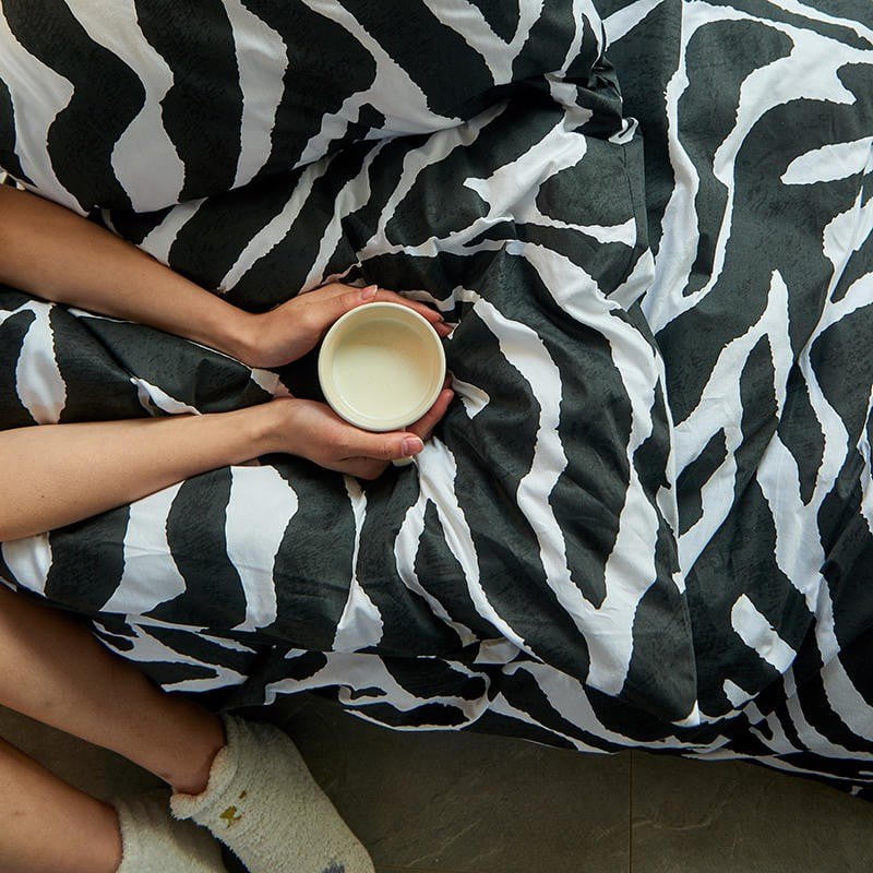 ZebraZen - Luxury Egyptian Cotton Duvet Cover