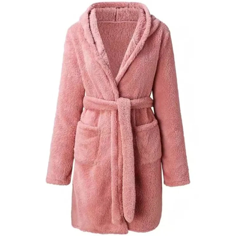 CozyElegance Bathrobe - Elegant Thick Bathrobe for Women