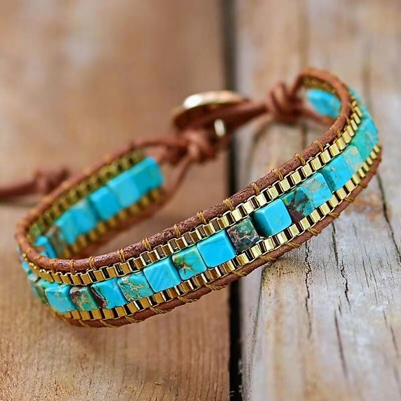 Cairos Bracelet - Luxury Turquoise Imperial Jasper Accessory