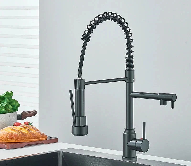 NickelFlex Faucet – Modern 360° Kitchen Mixer Tap