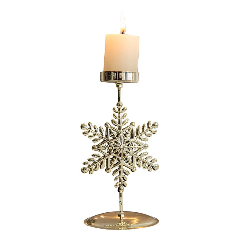 StarGlow Candle Holder - Elegant Gold Decoration for the Holidays