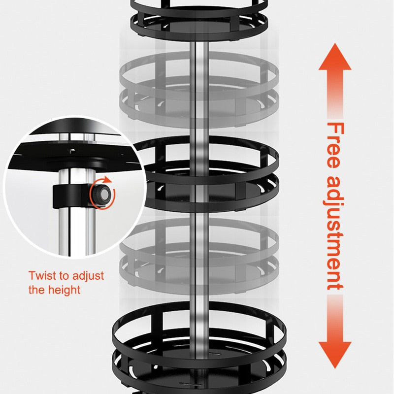 360° Rotatable Multifunctional Storage Rack