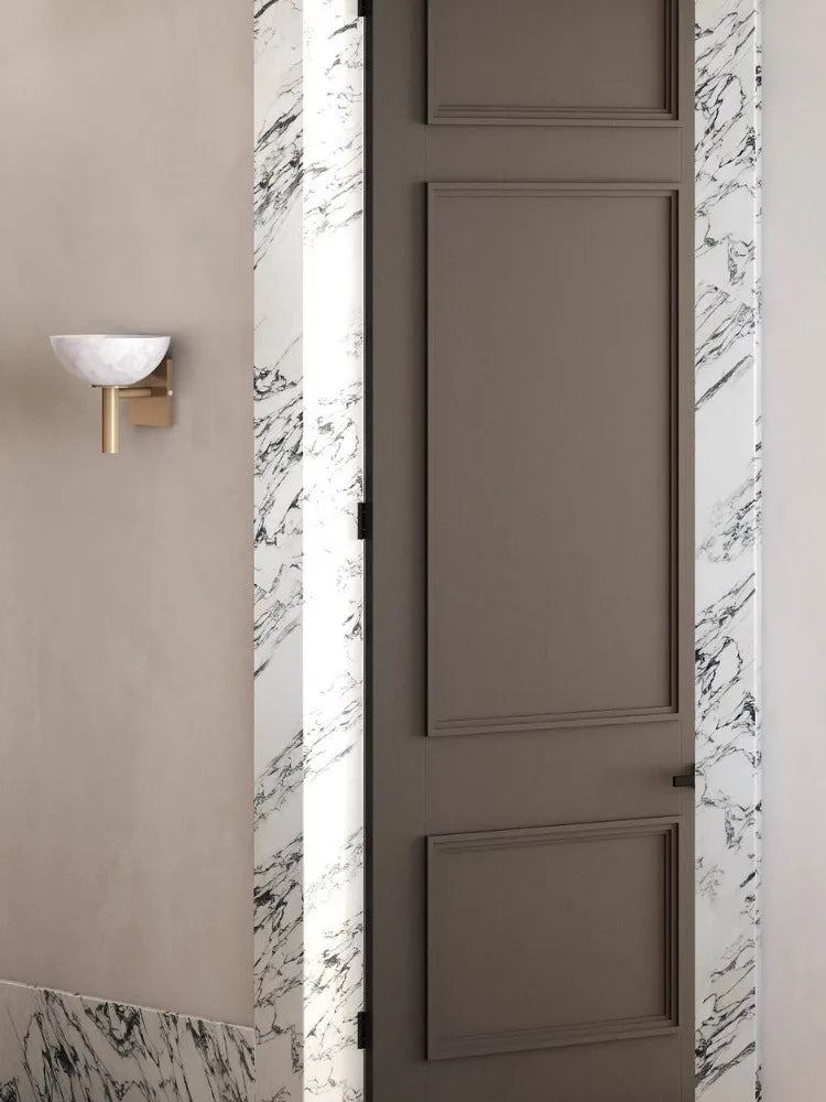 MarbleLuxe – Elegant Antique Marble Wall Lamp