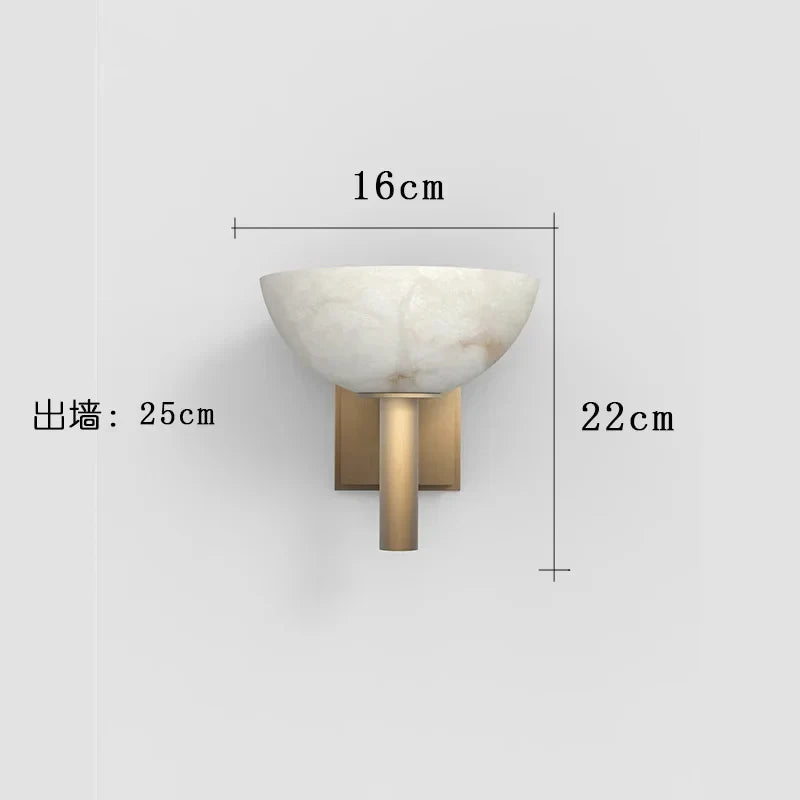MarbleLuxe – Elegant Antique Marble Wall Lamp