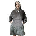 SnugFit Hoody Blanket - Luxury Flannel with Sherpa