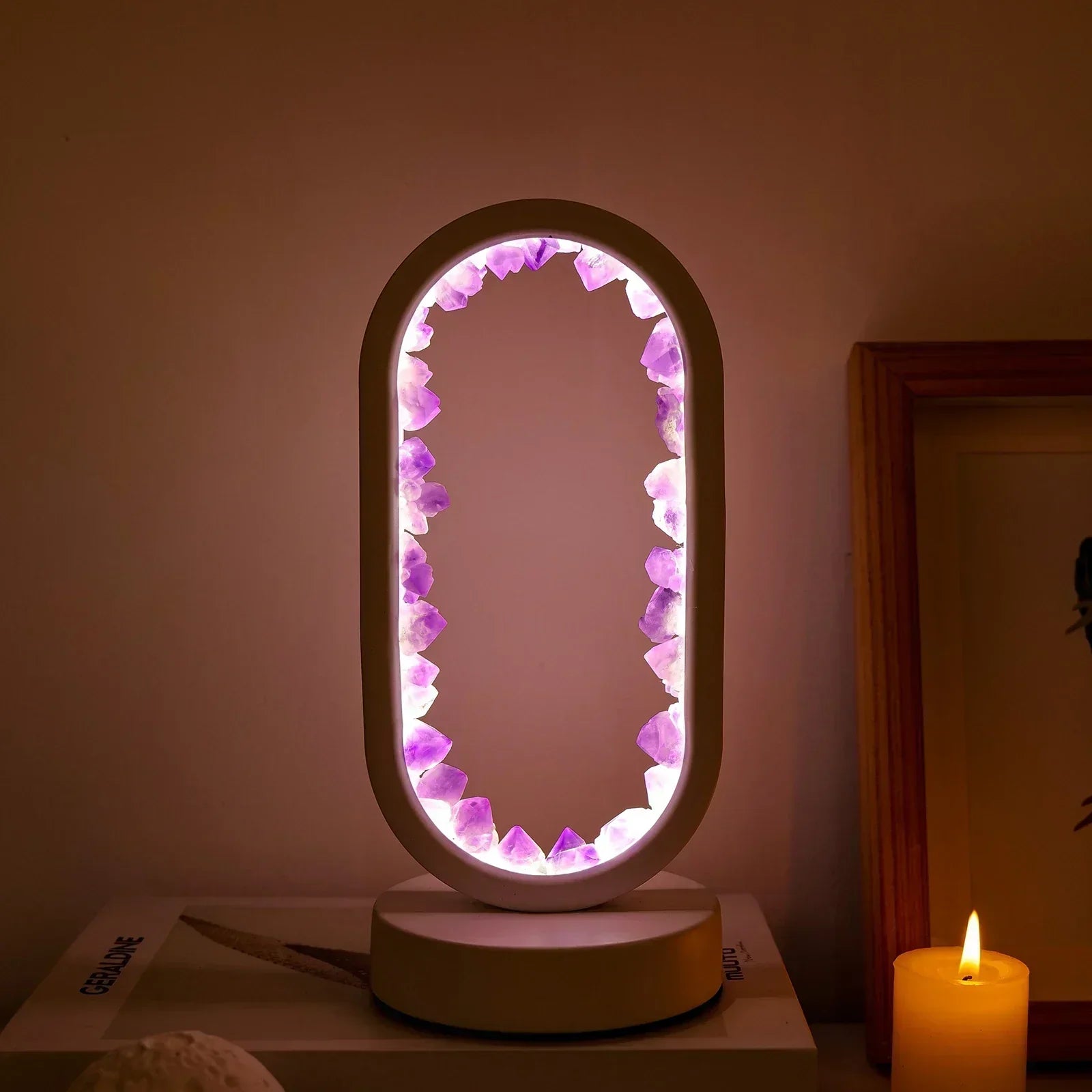 Amethystique – Elegant Natural Crystal Lighting