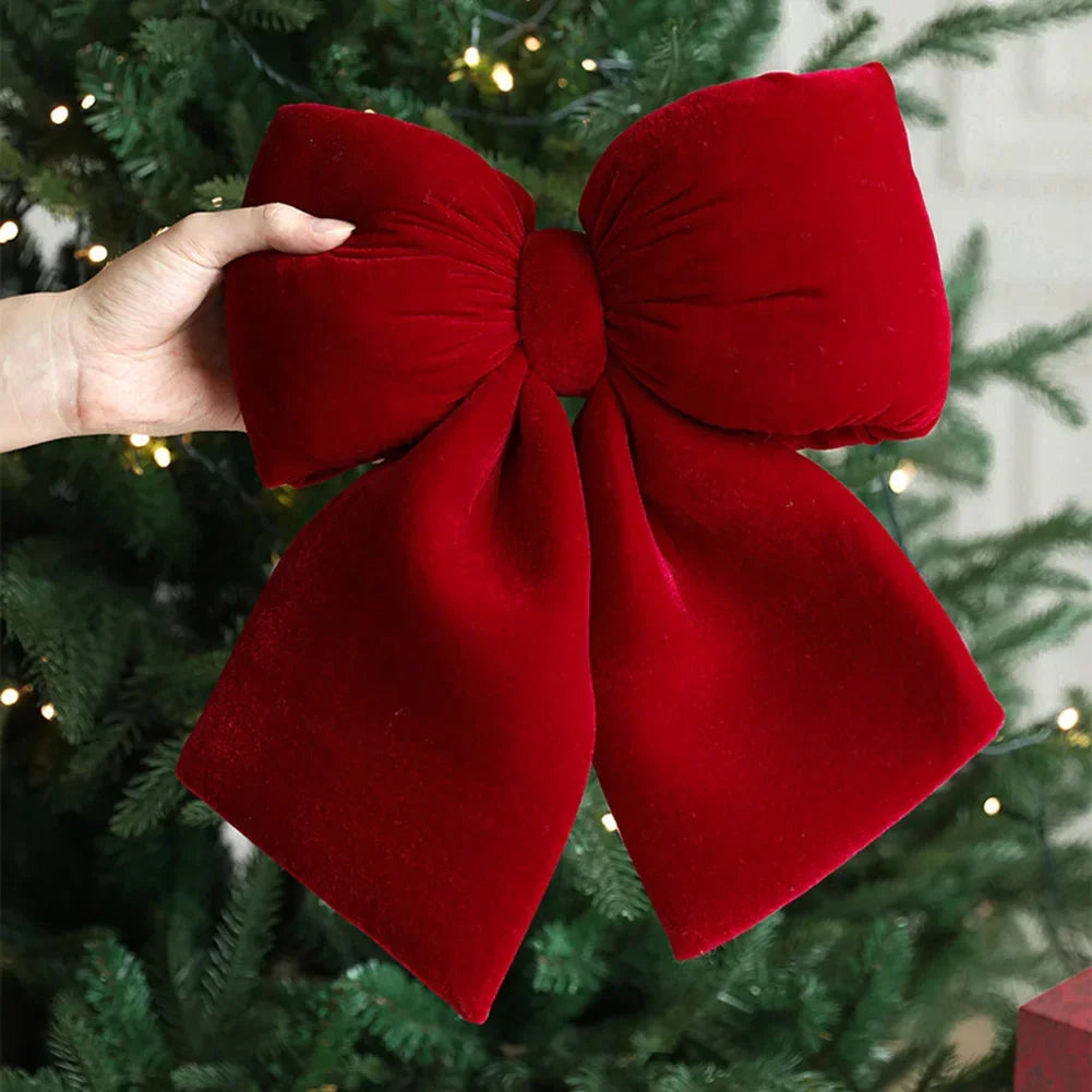 Red Velvet Bow - Luxury Red Velvet Bow for Decoration
