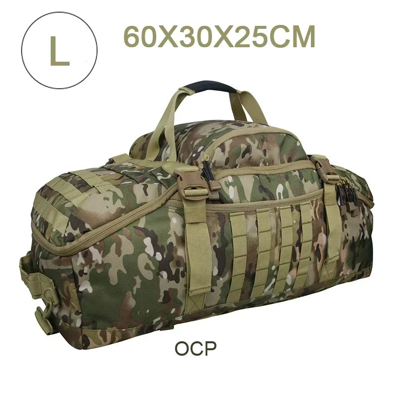 TrailTrek - Rugged Tactical Duffle Bag and Backpack