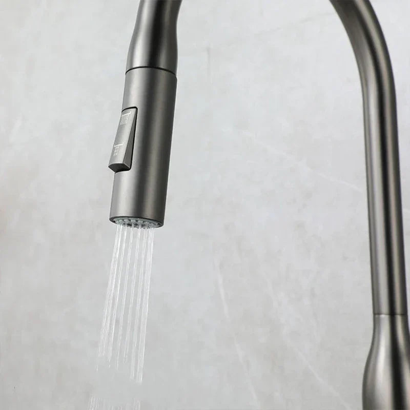 SteelFlow Kitchen Faucet - Modern Pull-Out Design Faucet