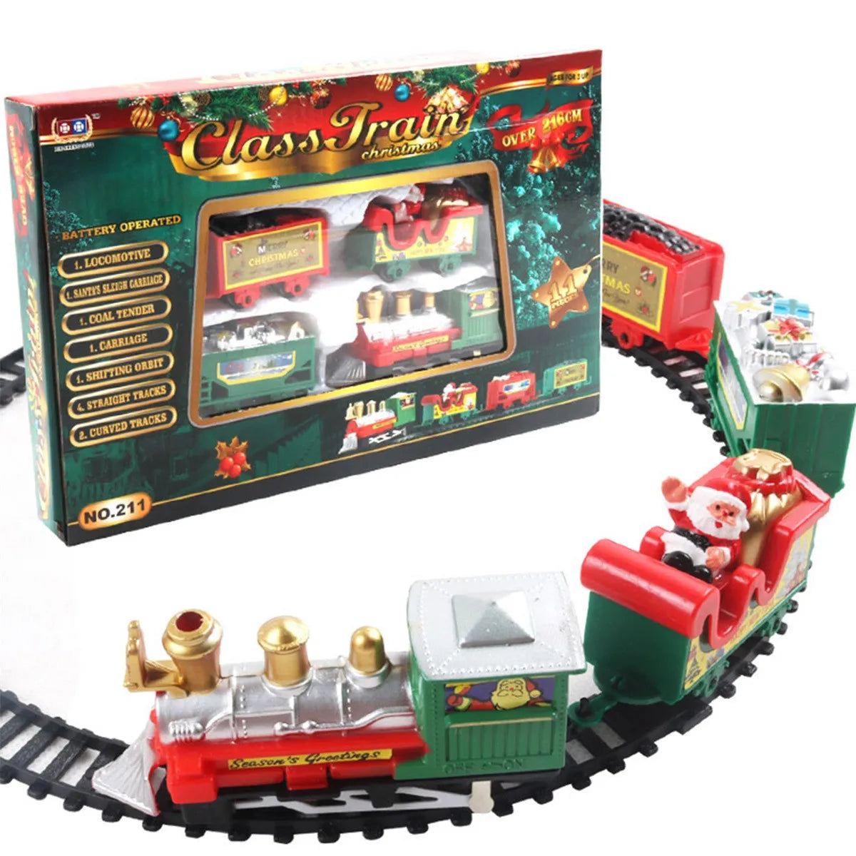 Christmas FeteLocomotive - Enchanting Christmas Train Set for the Tree