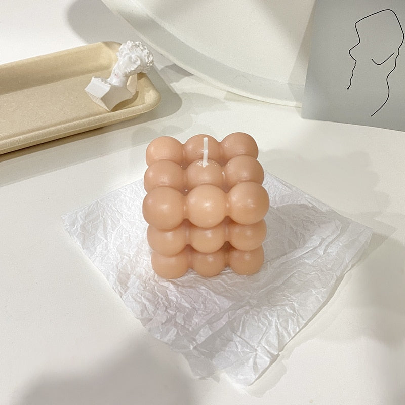 BubbleGlow Candle - Trendy Candle for Your Interior