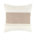 Bohemian Kussenhoes - Geometrisch Kussenhoes in Beige met Franjes