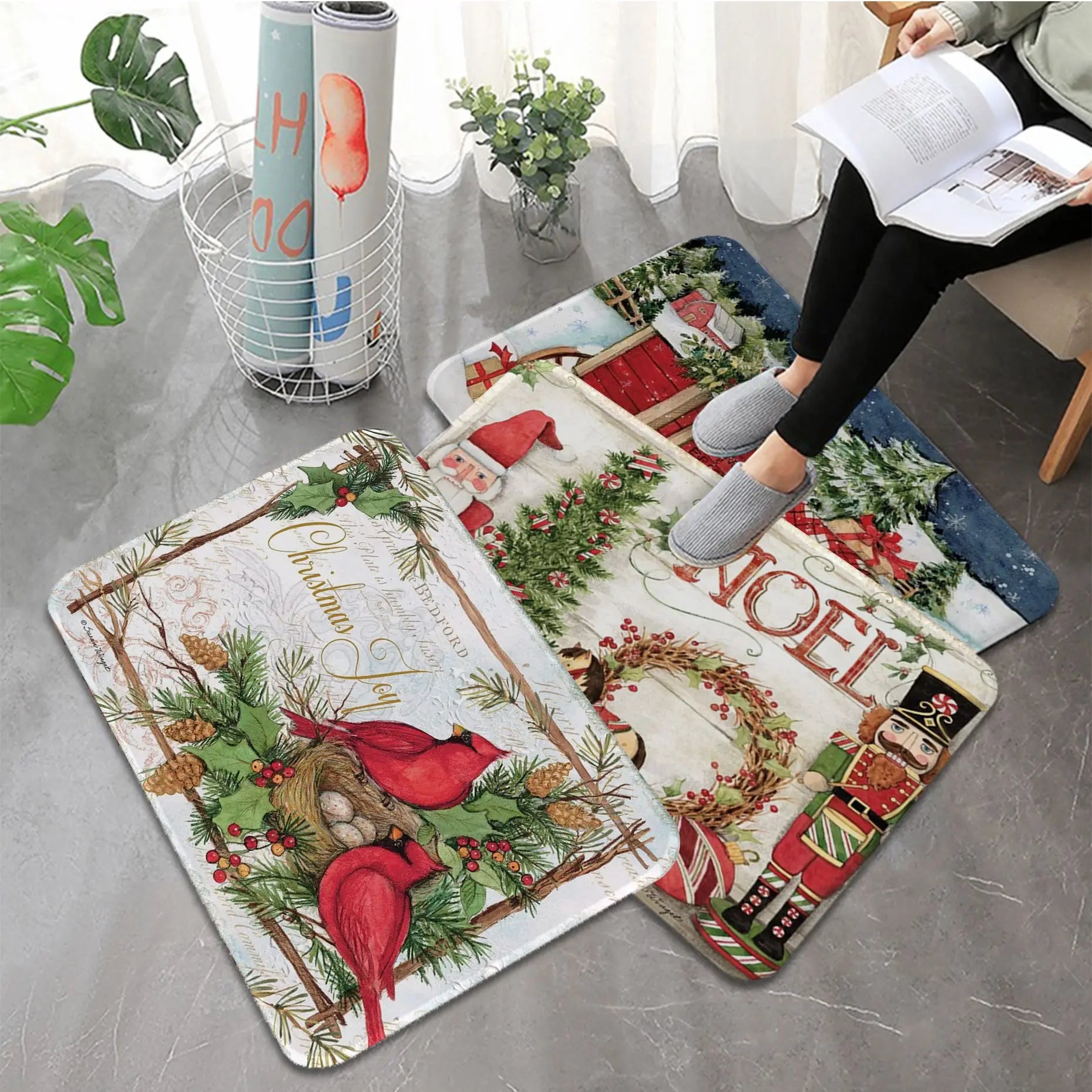 FestiveWelcome – Luxury Christmas Doormat for Your Doorstep