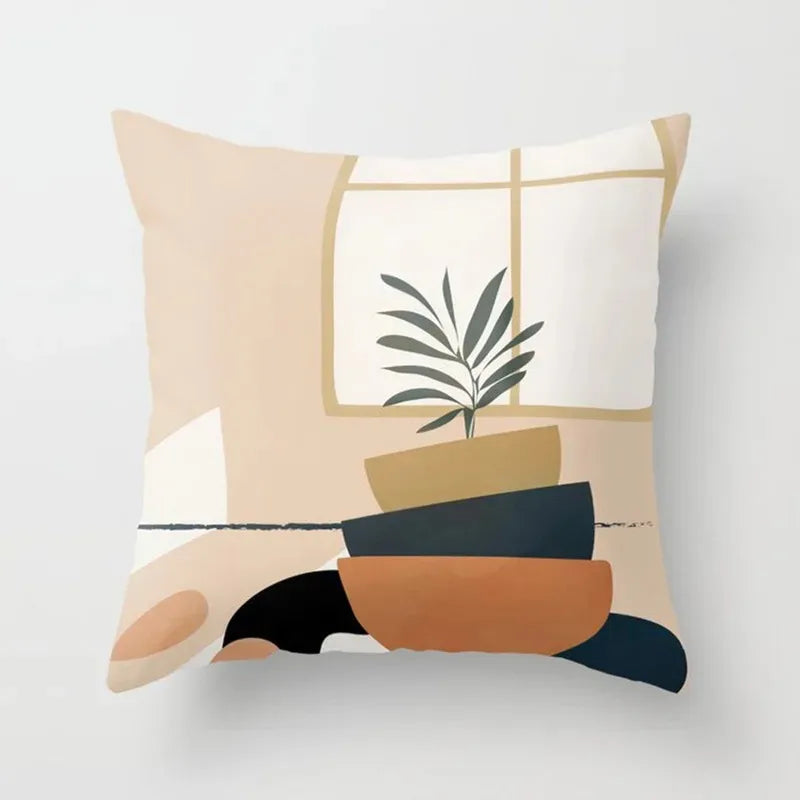 VelvetHaven Cushion Cover - Stylish Botanical Cushion Cover for a Fresh Interior Makeover