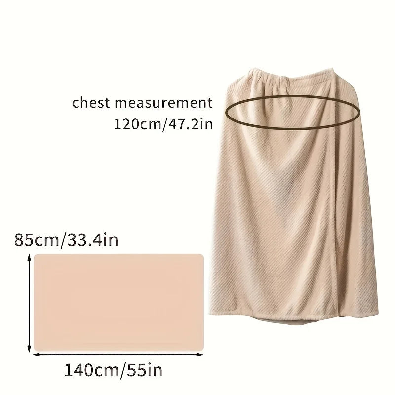 TowelWrap Bathrobe - Luxurious Quick-Drying Comfort for Home