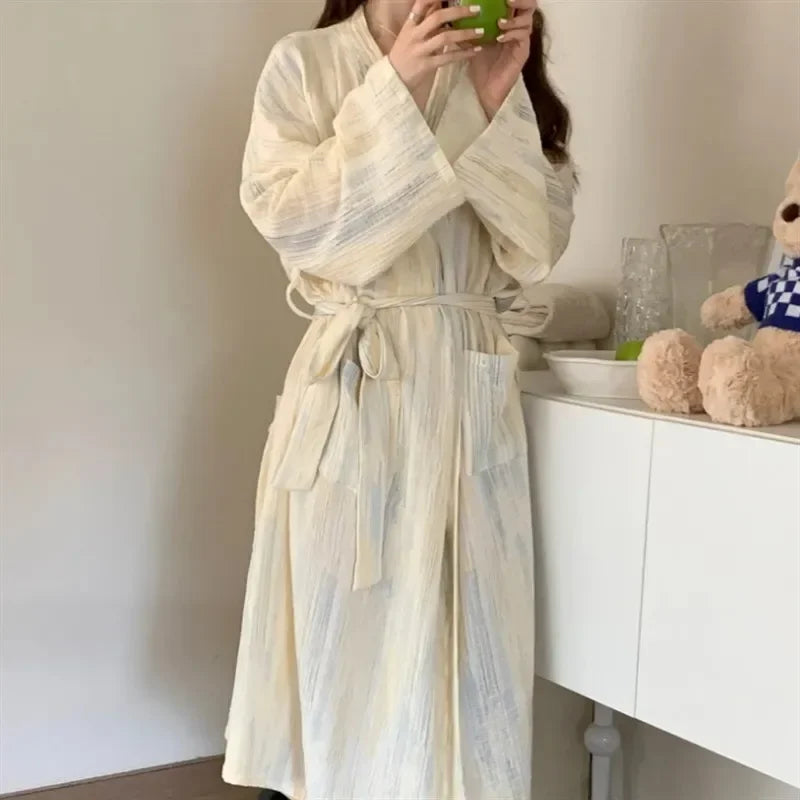 KimonoChic Bathrobe - Elegant Summer Loungewear